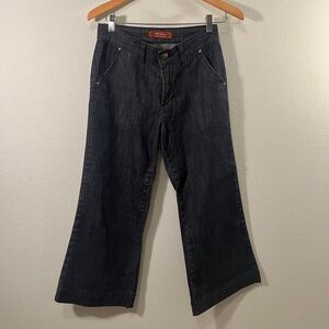 Women's Dark Blue Mu Cropped Jeans Size 2